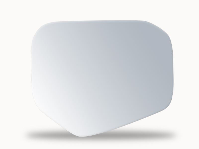 Summit Stick-On Standard Mirror Glass fits Mitsubishi L200 2006 On RHS Summit - Dynamic Drive
