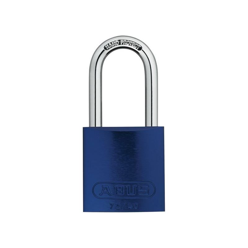 Abus Mechanical 72/40mm Aluminium Padlock 40mm Long Shackle Blue Keyed Alike TT60121 ABUS Mechanical - Dynamic Drive