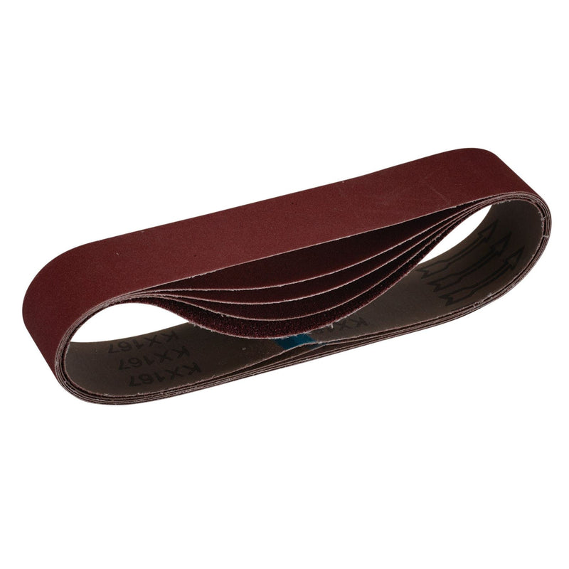 Draper Cloth Sanding Belt, 50 x 686mm, Assorted Grit (Pack of 5) 09220 Draper - Dynamic Drive