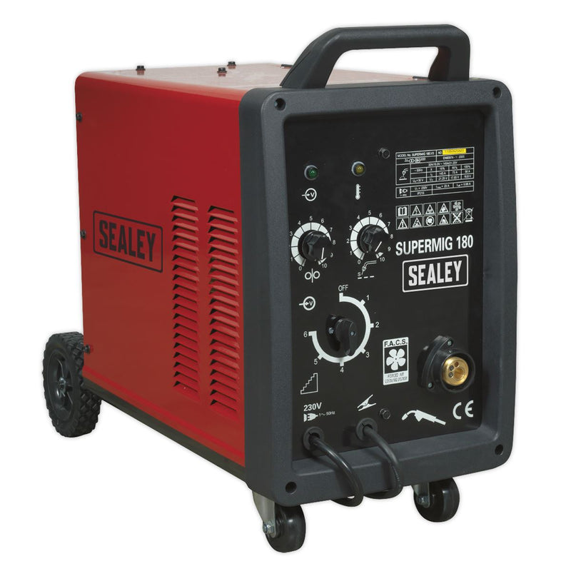 Sealey Professional MIG Welder 180A 230V with Binzelï Euro Torch SUPERMIG180 Sealey - Dynamic Drive