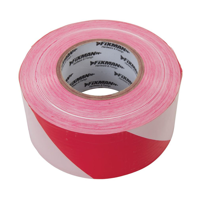 Fixman Barrier Tape 70mm x 500m Red/White Fixman - Dynamic Drive