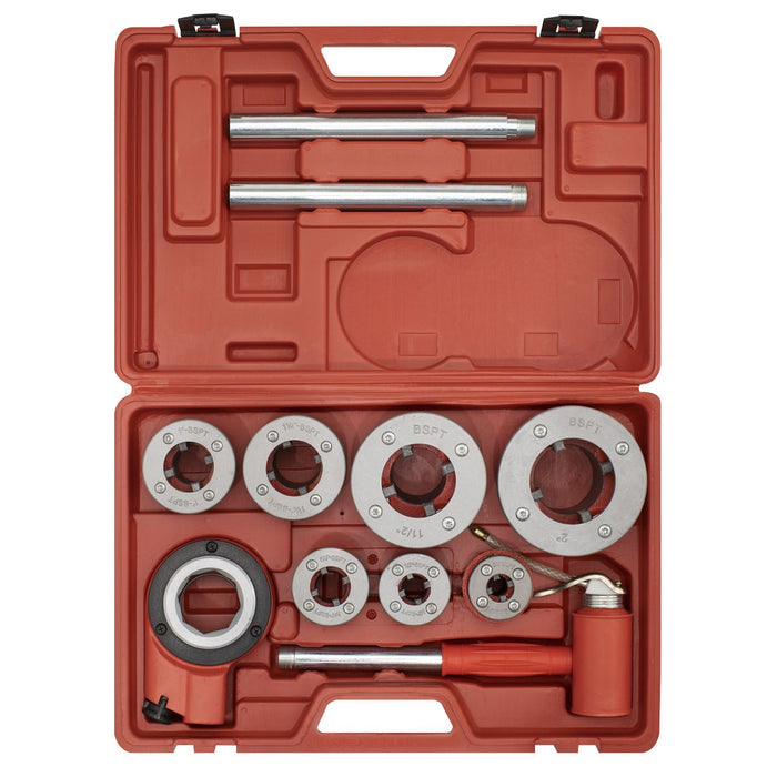 Sealey Pipe Threading set 7pc 3/8"- 2"BSPT PTK992 Sealey - Dynamic Drive
