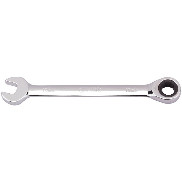 Draper Metric Ratcheting Combination Spanner, 10mm 31007 Draper - Dynamic Drive