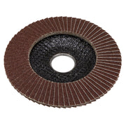 Sealey 115mm Aluminium Oxide Flap Discs 60Grit 22mm Bore - Pack of 10 FD11560E10 Sealey - Dynamic Drive