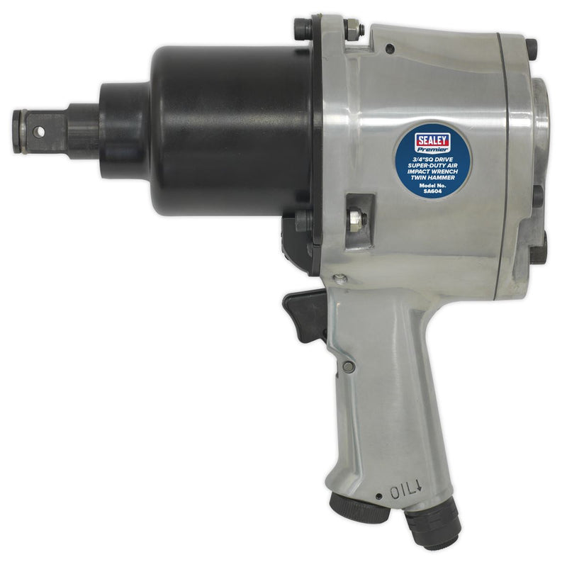 Sealey Air Impact Wrench 3/4"Sq Drive Super-Duty Heavy Twin Hammer SA604 Sealey - Dynamic Drive
