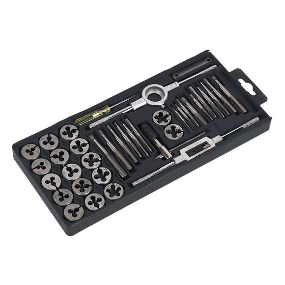 Sealey Tap & Die Set 40pc Split Dies Metric AK301 Sealey  - Dynamic Drive