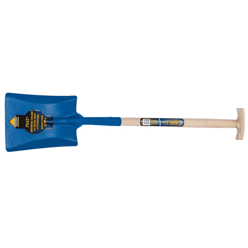 Draper Square Mouth 'T' Handled Shovel with Ash Shaft 10877 Draper - Dynamic Drive