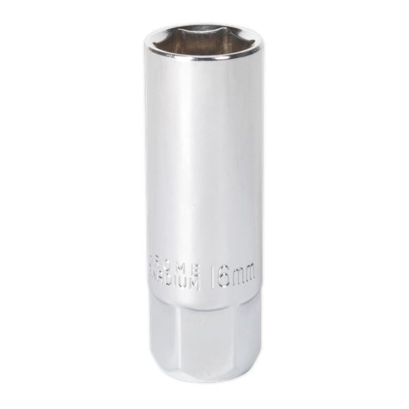 Sealey Spark Plug Socket 16mm 3/8"Sq Drive Magnetic AK654 Sealey  - Dynamic Drive