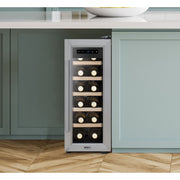 Baridi 12 Bottle Wine Fridge & Cooler - Stainless Steel DH74 Baridi - Dynamic Drive