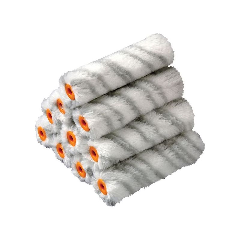 Stanley® Hand Tools Medium Pile Silver Stripe Sleeve 100mm (4in) 10 Pack STANLEY® Hand Tools - Dynamic Drive
