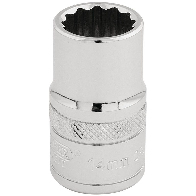 Draper HI-TORQ 12 Point Socket, 1/2" Sq. Dr., 14mm 33125 Draper - Dynamic Drive