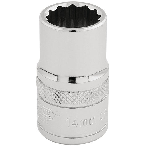 Draper HI-TORQ 12 Point Socket, 1/2" Sq. Dr., 14mm 33125 Draper - Dynamic Drive