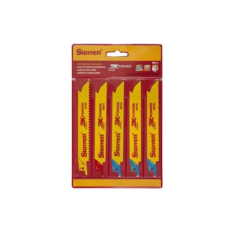 Starrett SB6-A Reciprocating Blade Kit (Pack 5) Starrett - Dynamic Drive