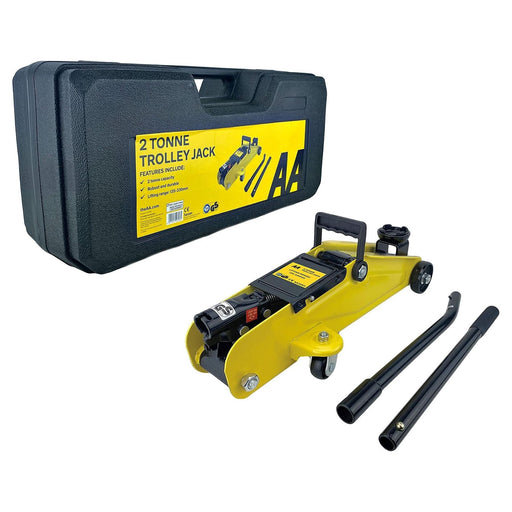 AA 2 Ton 2T Hydraulic Floor Trolley Jack Quick Lifting Heavy Duty Car Van Town Tools - Dynamic Drive