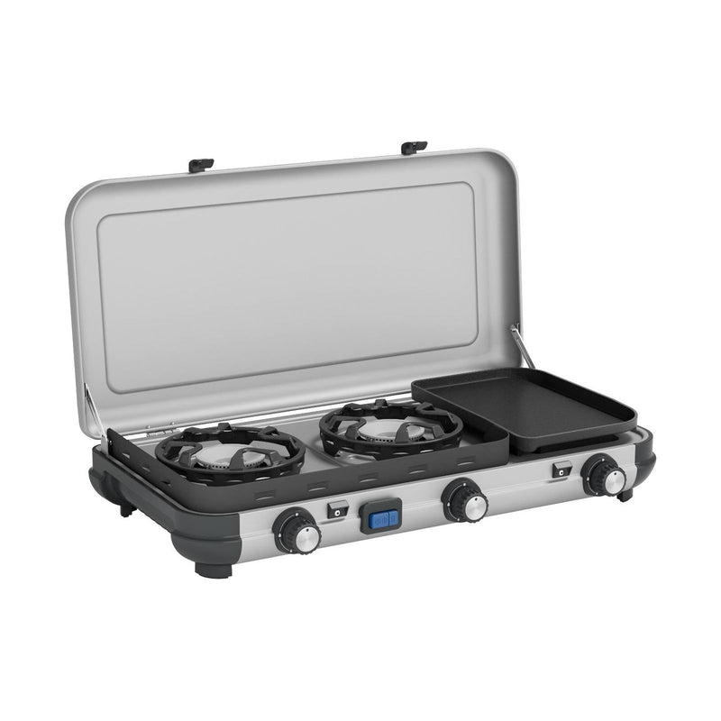 Campingaz Camping Kitchen 2 Multi-Cook Double Burner Portable Camping Gas Stove and Side Grill Campingaz - Dynamic Drive
