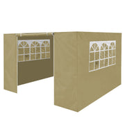 Dellonda Side Walls/Doors/Windows for Gazebo/Marquee Fits 2 x 2m Models - Beige Dellonda - Dynamic Drive