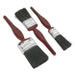 Sealey Pure Bristle Paint Brush Set 3pc SPBS3 Sealey - Dynamic Drive