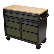 Draper BUNKER Workbench Roller Tool Cabinet, 7 Drawer, 41", Green 08221 Draper - Dynamic Drive