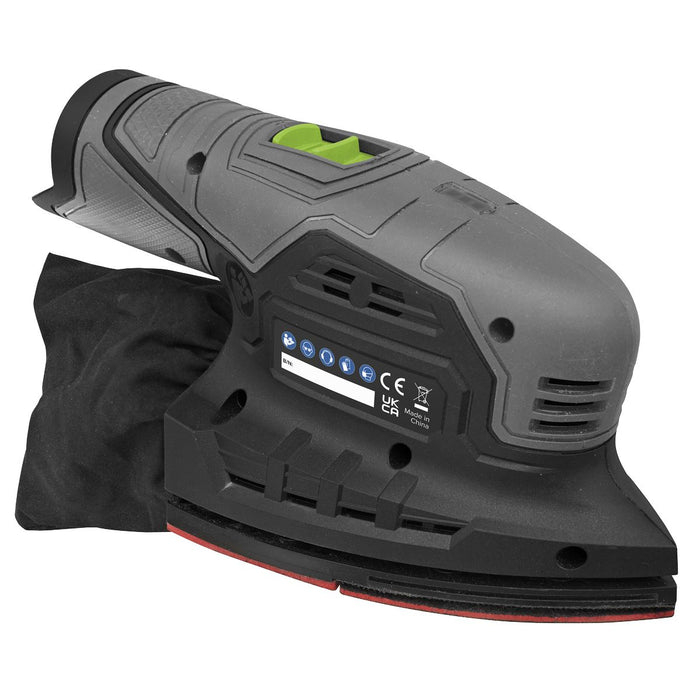 Sealey SV10.8 Series 150mm Cordless Detail Sander 10.8V - Body Only CP108VDSBO Sealey - Dynamic Drive