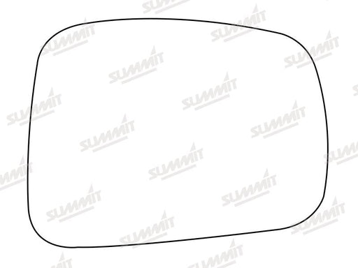 Summit Stick-On Aspheric Mirror Glass fits Honda FR - V 04 to 10 RHS Summit - Dynamic Drive