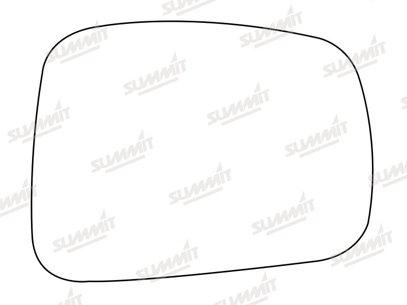 Summit Stick-On Aspheric Mirror Glass fits Honda FR - V 04 to 10 RHS Summit - Dynamic Drive