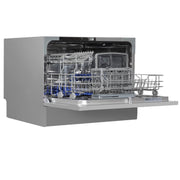 Baridi Tabletop Dishwasher 6 Place Settings 6.5L Capacity - Silver DH84 Baridi - Dynamic Drive