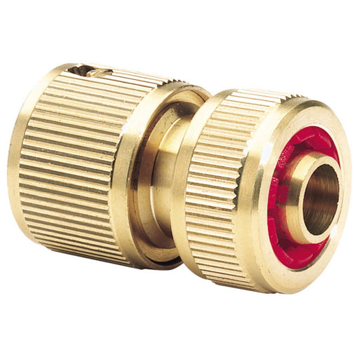 Draper Brass Hose Connector with Water Stop, 1/2" 36202 Draper - Dynamic Drive