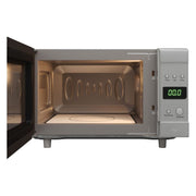 Flatbed Microwave in Silver Without Rotating Plate (230V, 700W, 20L) Nova - Dynamic Drive