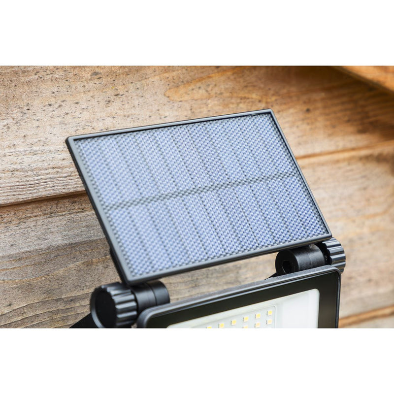 Sealey Extra-Slim Solar Floodlight with Wall Bracket 20W SMD LED LED20S Sealey - Dynamic Drive