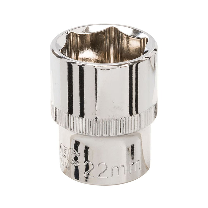 Silverline Socket 1/2" Drive 6pt Metric 22mm Silverline - Dynamic Drive