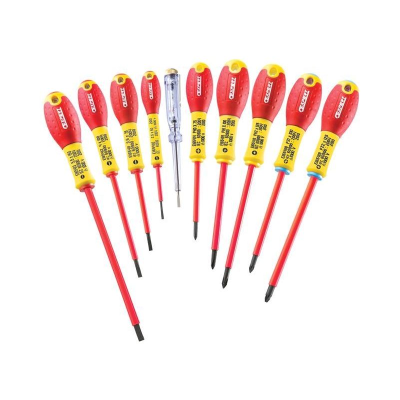 Expert E160912 Insulated Screwdriver Set,10 Piece Expert - Dynamic Drive