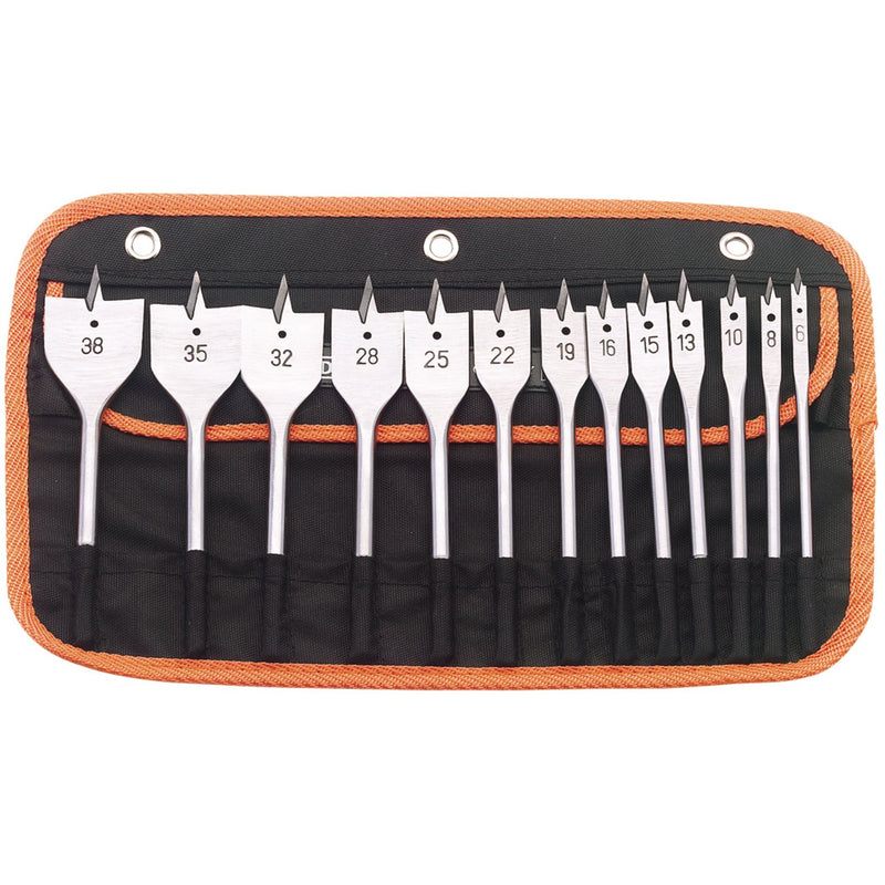 Draper Flat Wood Bit Set (13 Piece) 82634 Draper - Dynamic Drive