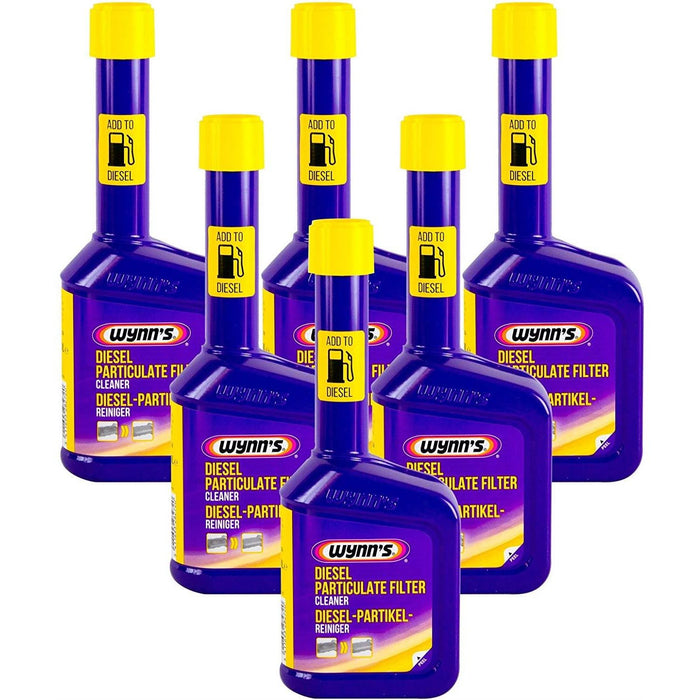 6x Wynns Diesel Particulate Filter DPF Cleaner Regenerator Ultra Fast 325ml Wynns - Dynamic Drive