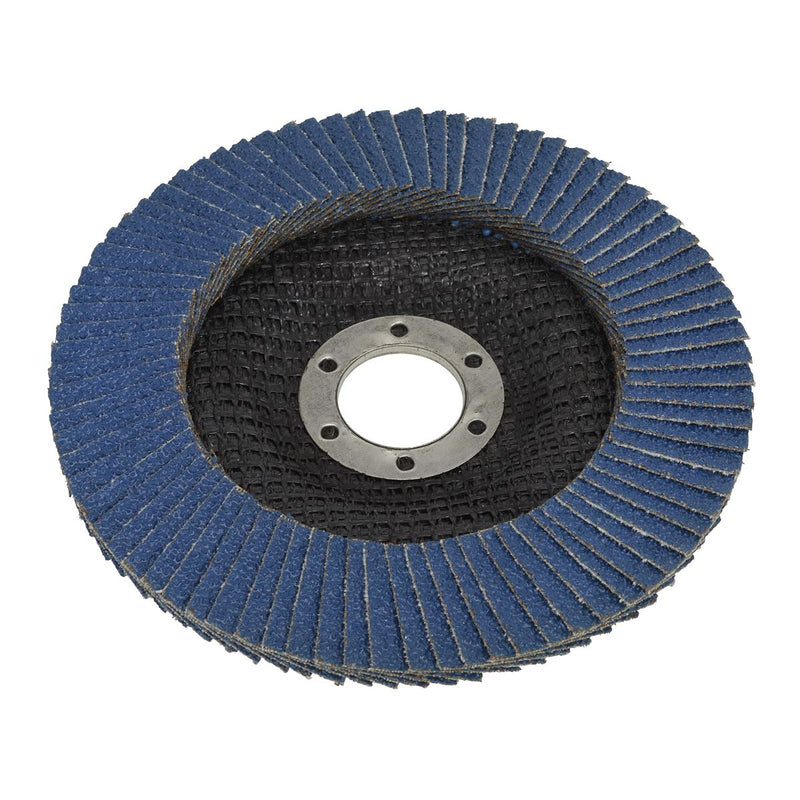 Sealey Flap Disc Zirconium 125mm 22mm Bore 40Grit FD12540 Sealey  - Dynamic Drive