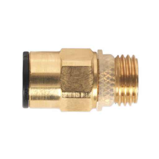 Sealey Brass SuperThread Str Adaptor 8mmx1/4"BSP Pk of 2 (RM10812) JGBC814 Sealey  - Dynamic Drive
