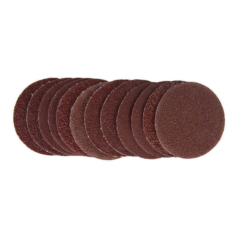 Silverline Hook and Loop Sanding Discs 50mm 60pk 20 x 60, 20 x 80, 20 x 120G Silverline - Dynamic Drive