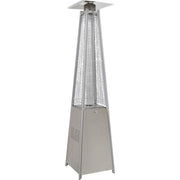 Dellonda Pyramid Gas Patio Heater 13kW Commercial Garden Use Stainless Steel Dellonda - Dynamic Drive