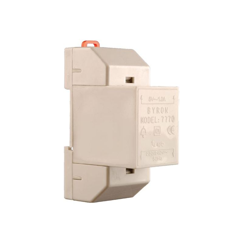 Byron 7770 Wired Transformer White 8V 1 Amp Byron - Dynamic Drive