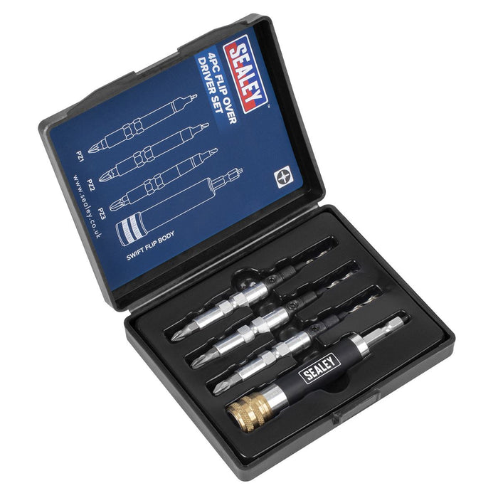 Sealey Flip Over Driver Set 4pc FDS4 Sealey - Dynamic Drive