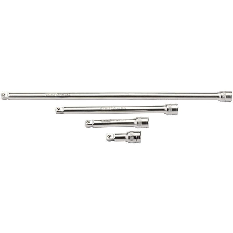 Draper Wobble Extension Bar Set, 1/2" Sq. Dr., Micro Satin Chrome (4 Piece) Draper - Dynamic Drive
