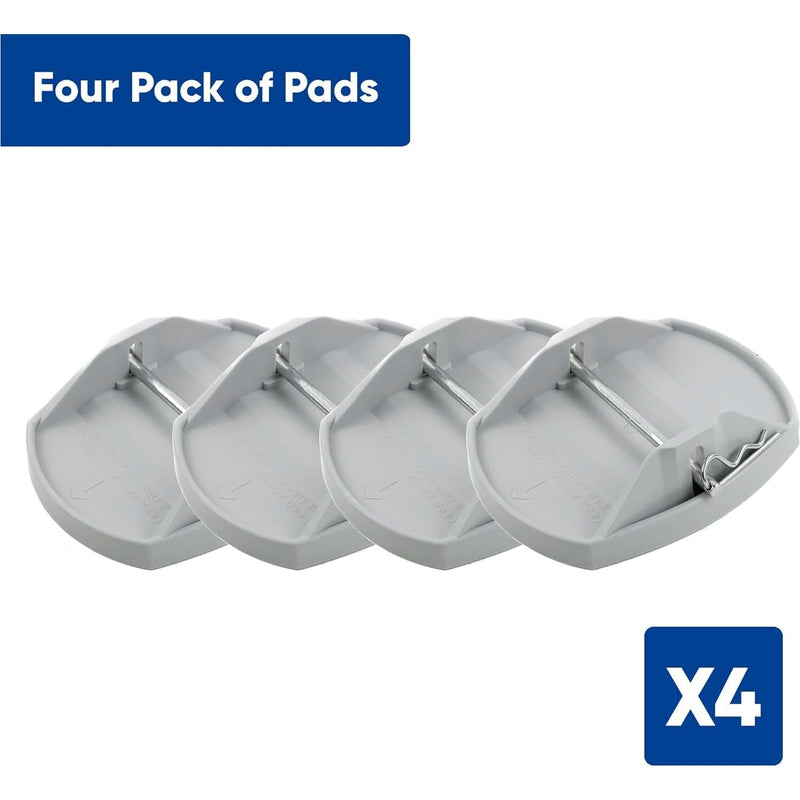 Leisurewize Black Pro-Paw+ Caravan Jack Pad Foot Leg Stable Level Support 4 Pack Leisurewize - Dynamic Drive