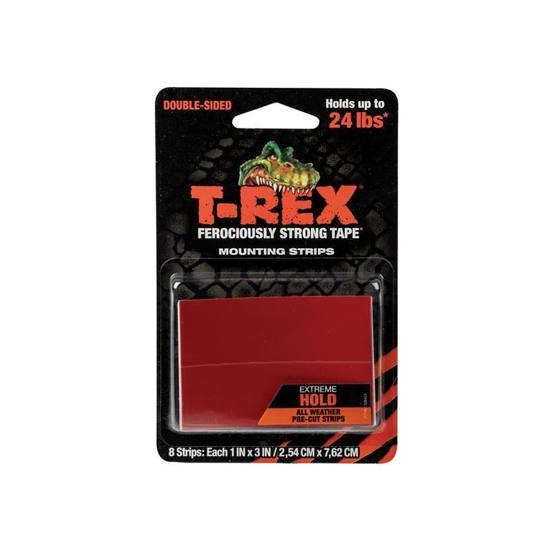 Shurtape T-REX® Extreme Hold Mounting Strips 2.54 x 7.62cm (Pack 8) Shurtape - Dynamic Drive