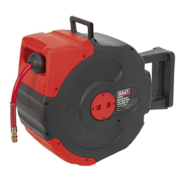 Sealey Retractable Air Hose Reel 15m12.5mm ID SA94 Sealey - Dynamic Drive