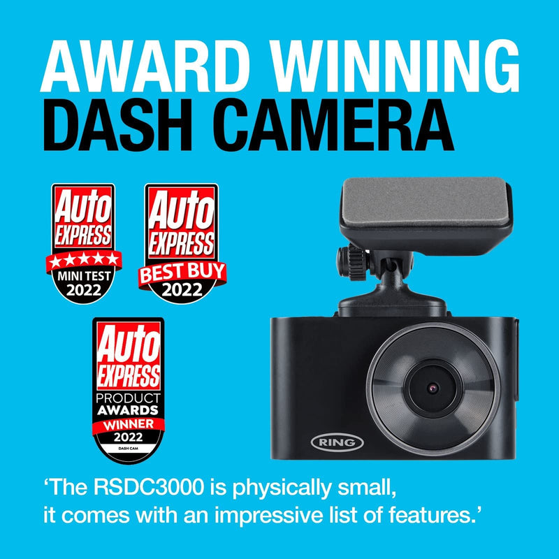 Ring Automotive - RSDC3000 Smart Dash Cam with GPS WiFi Full HD 1296p 30fps 2" S Ring Automotive - Dynamic Drive