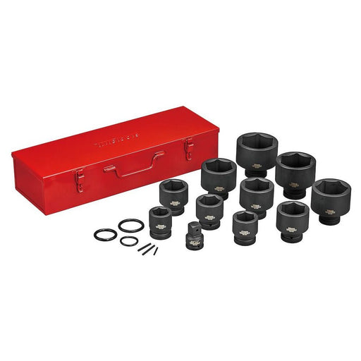Teng Tools 1" Impact Cr-Mo socket set with case DIN 36-80mm Teng Tools - Dynamic Drive