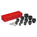 Teng Tools 1" Impact Cr-Mo socket set with case DIN 36-80mm Teng Tools - Dynamic Drive