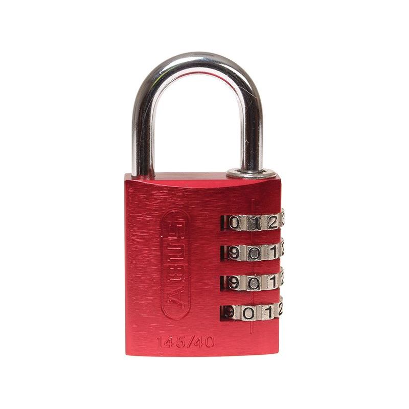 Abus Mechanical 145/40 40mm Aluminium Combination Padlock Red 48829 ABUS Mechanical - Dynamic Drive
