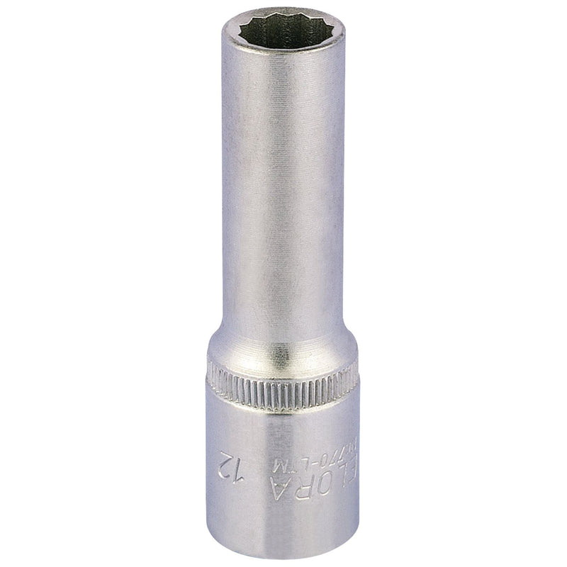 Draper Elora Deep Bi-Hexagon Socket, 1/2" Sq. Dr., 12mm 11932 Draper - Dynamic Drive
