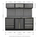 Sealey Superline Pro 2.0m Storage System Stainless Worktop APMSSTACK07SS Sealey - Dynamic Drive