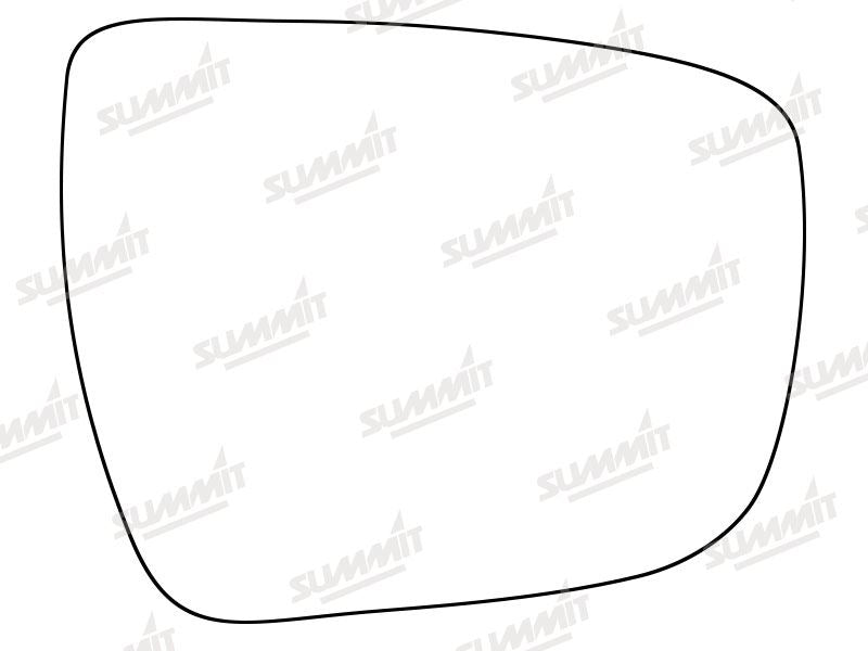 Summit Heated Base Plate With Standard Mirror Glass fits Nissan Qashqai 14 on RHS Summit - Dynamic Drive